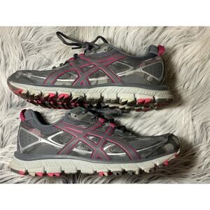 Asics Pink camo womens tennis shoes US 9